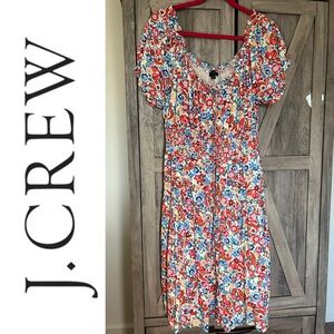J. Crew 🍓 Strawberry and Ladybug 🐞 Midi Dress